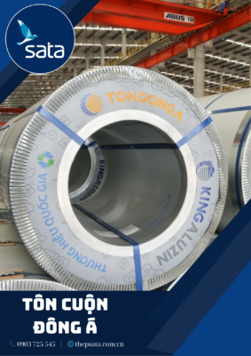 Tôn cuộn Đông Á có đặc điểm là nhẹ, dễ dàng vận chuyển và thi công, đồng thời mang lại sự chắc chắn và bền vững cho công trình.