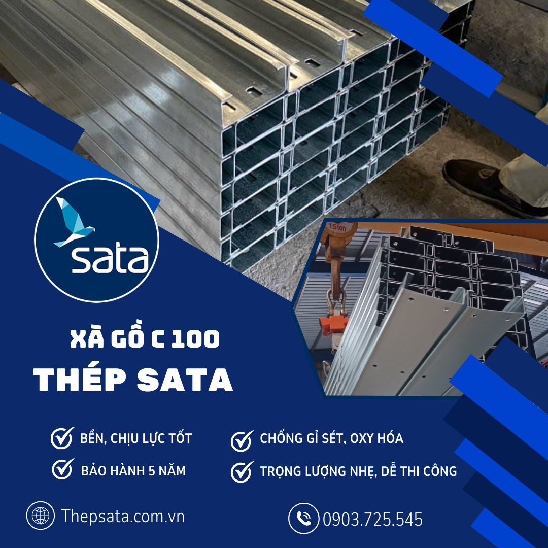 Xà gồ C100 Xà gồ C100