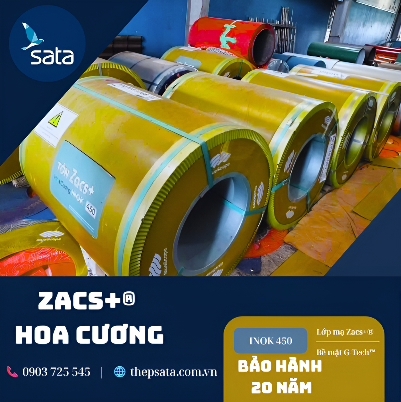 tôn Zacs Hoa Cương - Sản phẩm cao cấp đến từ thương hiệu Bluescope
