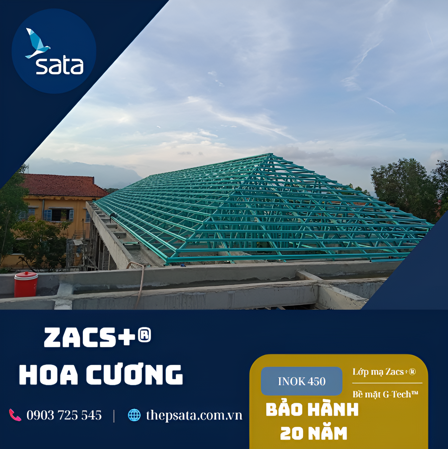Hướng dẫn lắp đặt Tôn Zacs Hoa Cương chi tiết, đúng kỹ thuật
