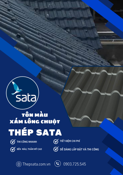 tôn màu xám lông chuột