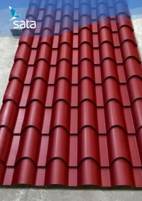 tôn màu đỏ dậm 