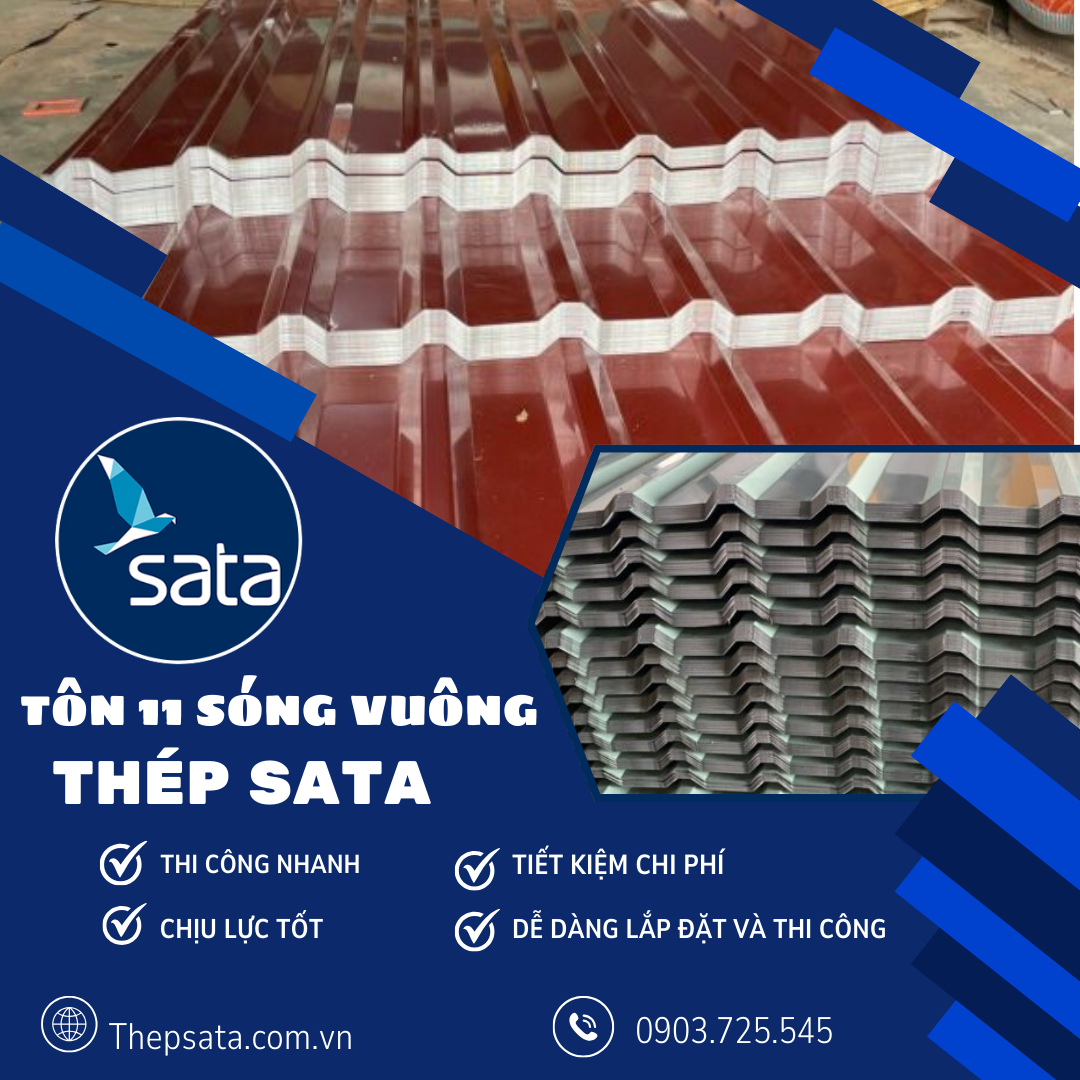 Tôn 11 sóng vuông Tôn 11 sóng vuông