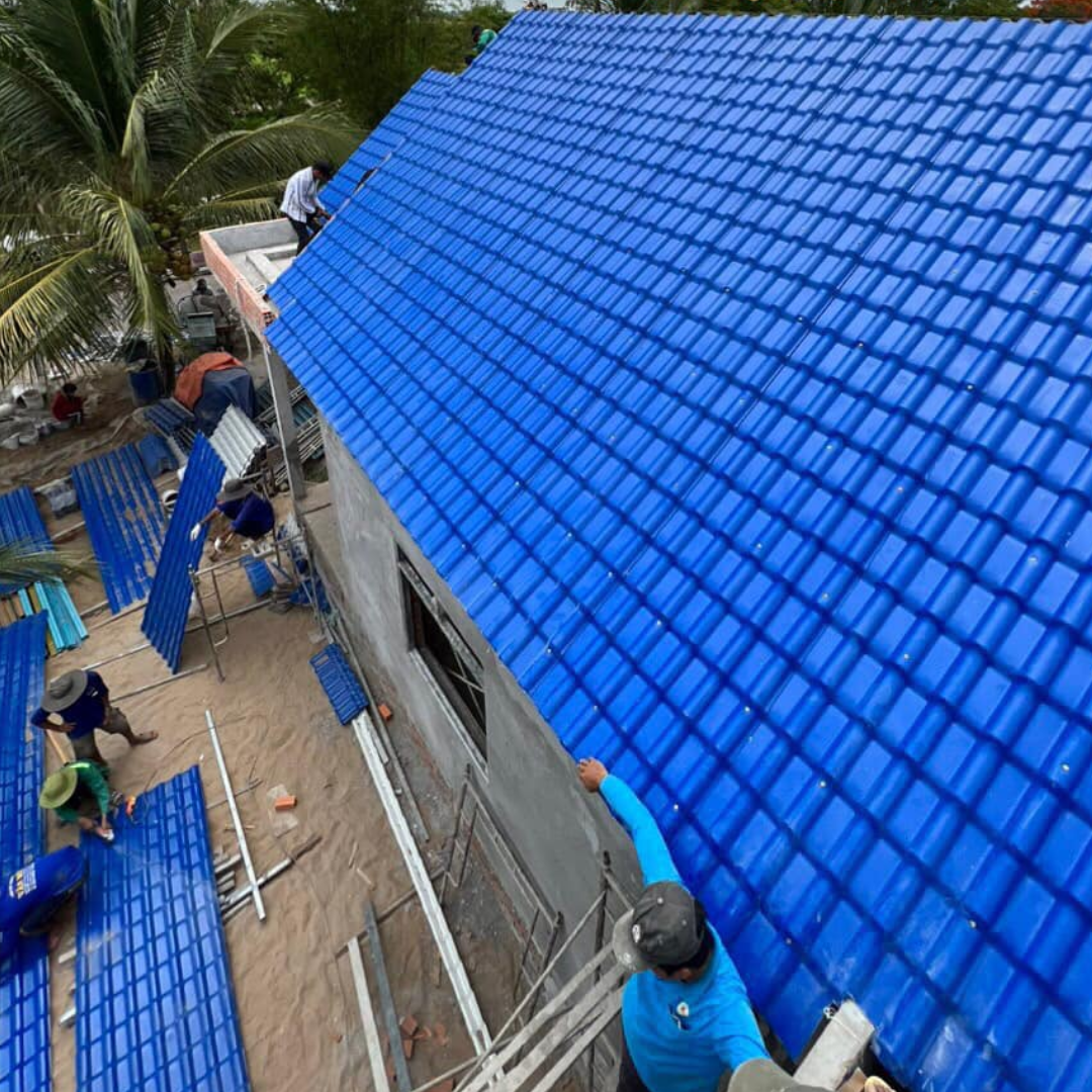 Tôn Nhựa Màu xanh Tôn Nhựa Màu xanh