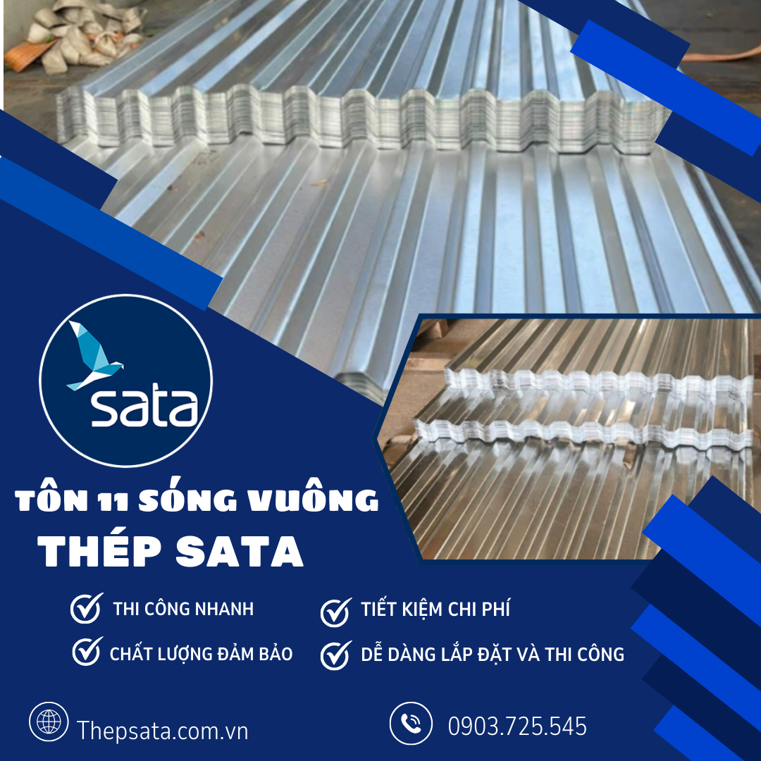 Tôn 11 sóng vuông Tôn 11 sóng vuông