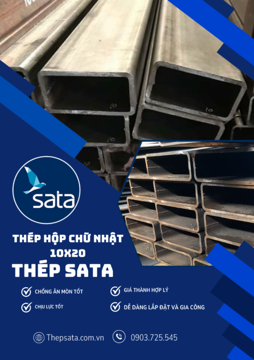 thép hộp chữ nhật 10x20