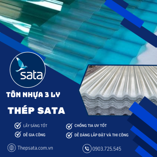 tôn nhựa 3 ly