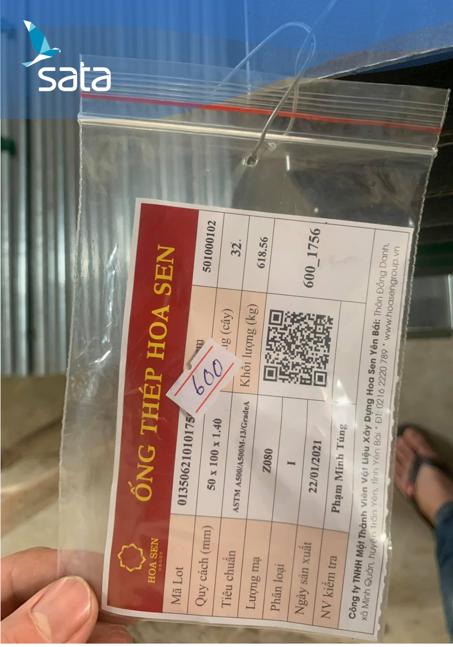 Sắt hộp mạ kẽm hoa sen