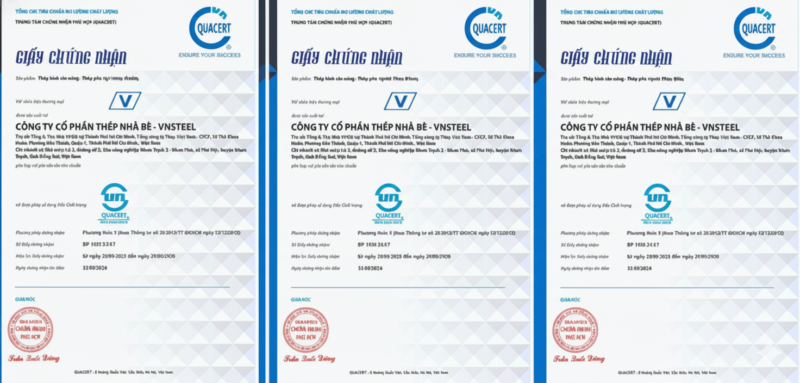 Chứng nhận chất lượng và kiểm định nghiêm ngặt theo nhiều tiêu chuẩn quốc tế uy tín